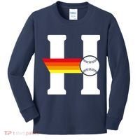 Houston Baseball H Kids Long Sleeve Shirt thumb 0