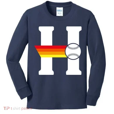 Houston Baseball H Kids Long Sleeve Shirt