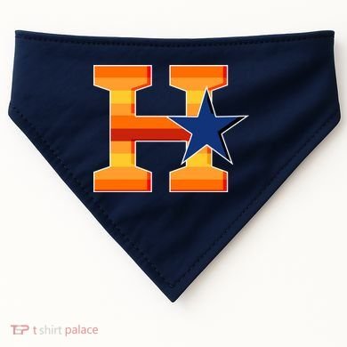 Houston Baseball H Star Logo USA-Made Doggie Bandana