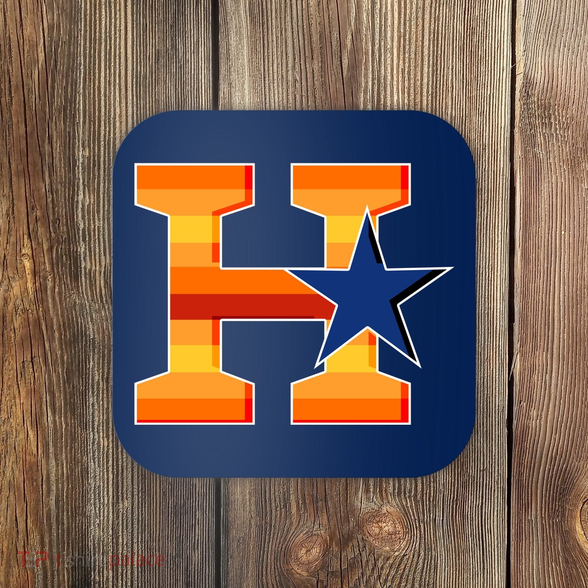 Houston Baseball H Star Logo Coaster
