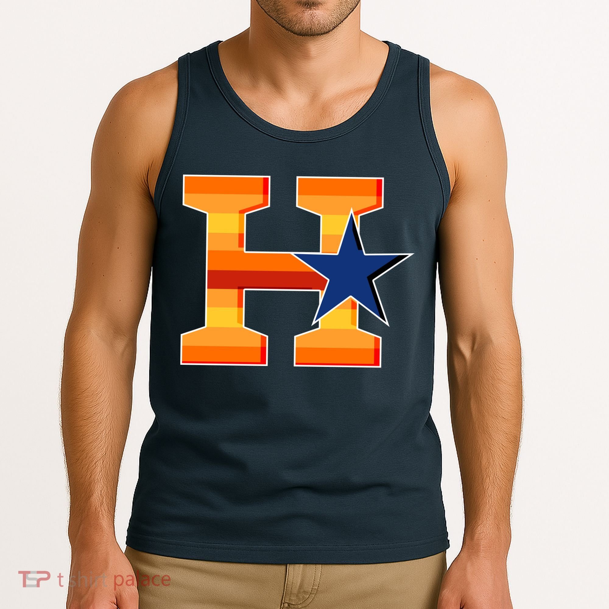 Houston Baseball H Star Logo Tank Top