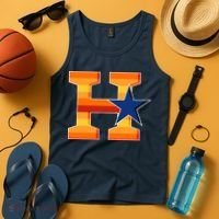 Houston Baseball H Star Logo Tank Top thumb 4