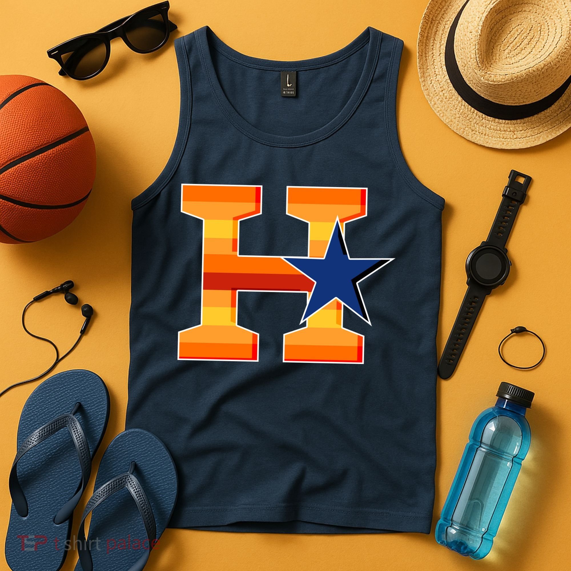 Houston Baseball H Star Logo Tank Top