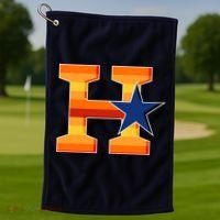 Houston Baseball H Star Logo Golf Towel thumb 1