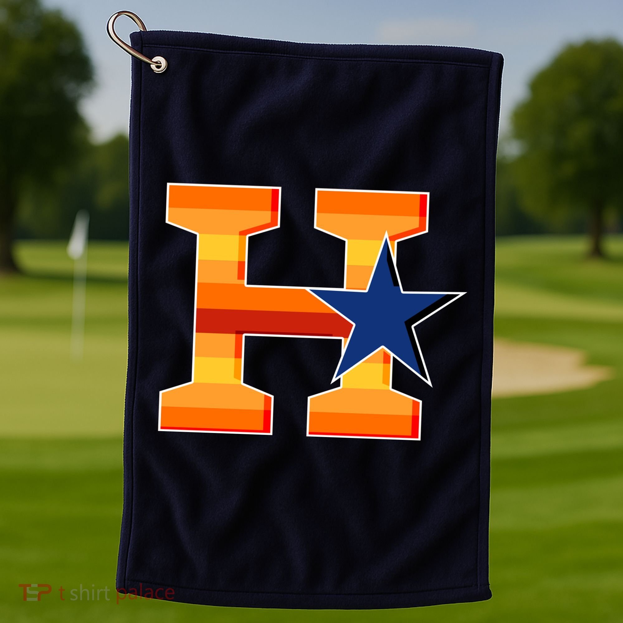 Houston Baseball H Star Logo Golf Towel