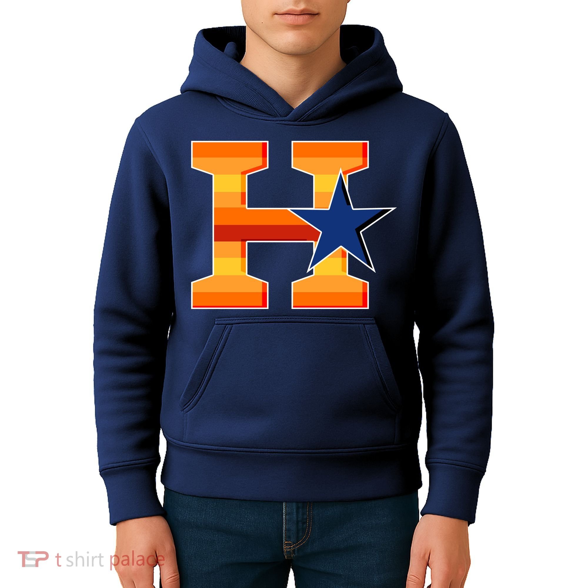 Houston Baseball H Star Logo Kids Hoodie