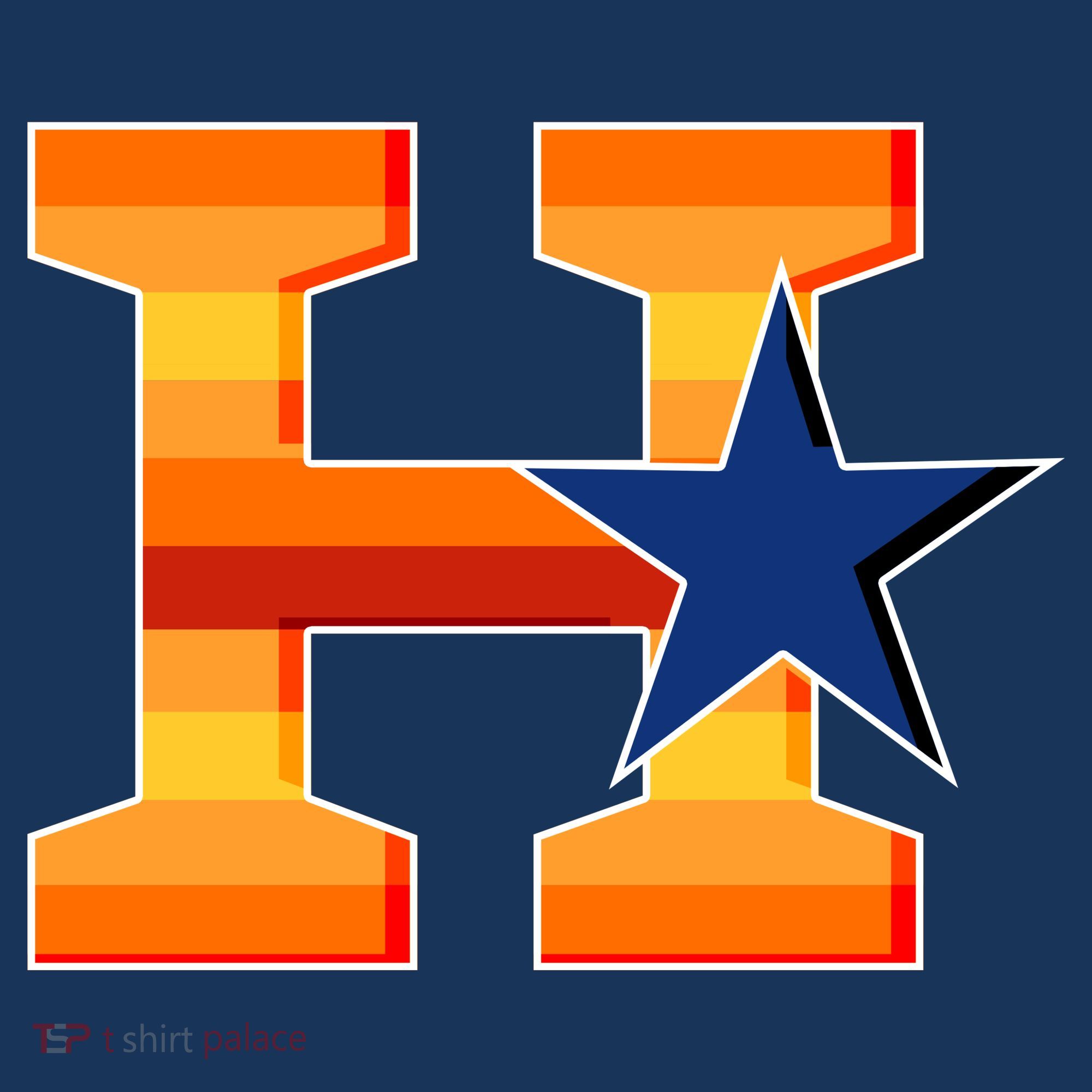 Houston Baseball H Star Logo Kids Long Sleeve Shirt