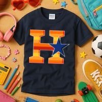 Houston Baseball H Star Logo Kids T-Shirt thumb 3