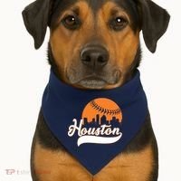 Houston Baseball Team City USA-Made Doggie Bandana thumb 1