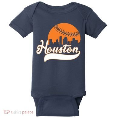 Houston Baseball Team City Baby Bodysuit