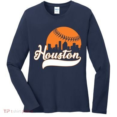 Houston Baseball Team City Women's Long Sleeve Shirt