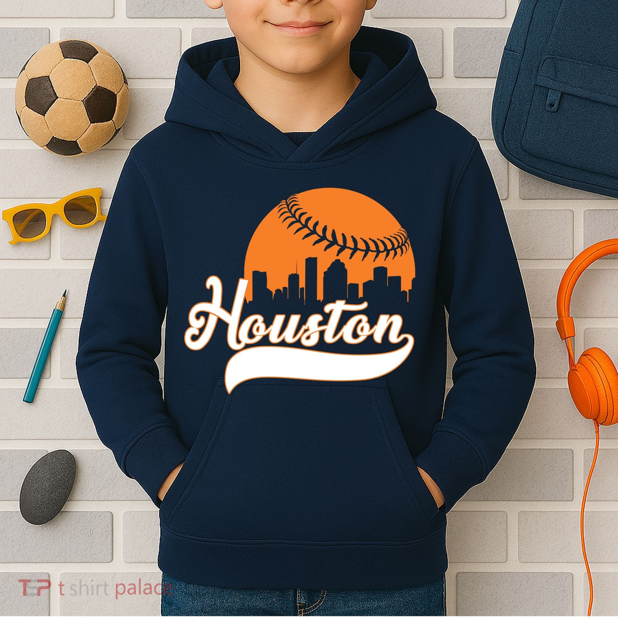 Houston Baseball Team City Kids Hoodie
