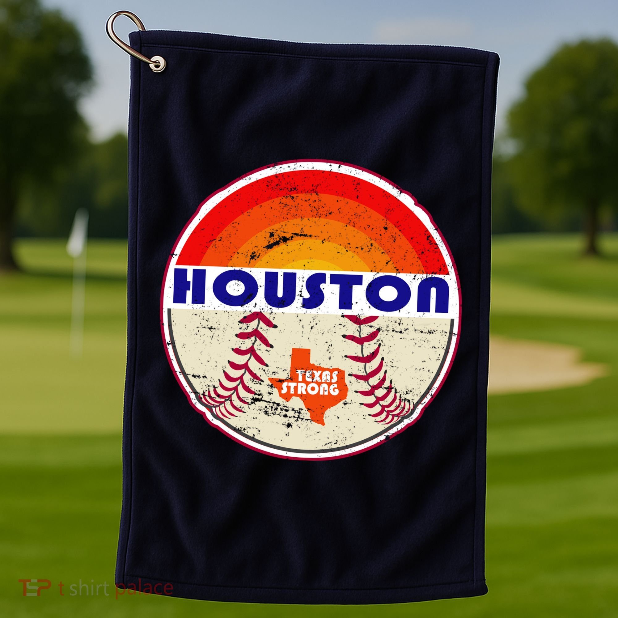 Houston Baseball Texas Strong Golf Towel