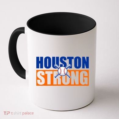 Houston Strong Baseball Bats Logo Coffee Mug