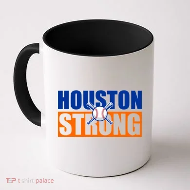 Houston Strong Baseball Bats Logo Coffee Mug