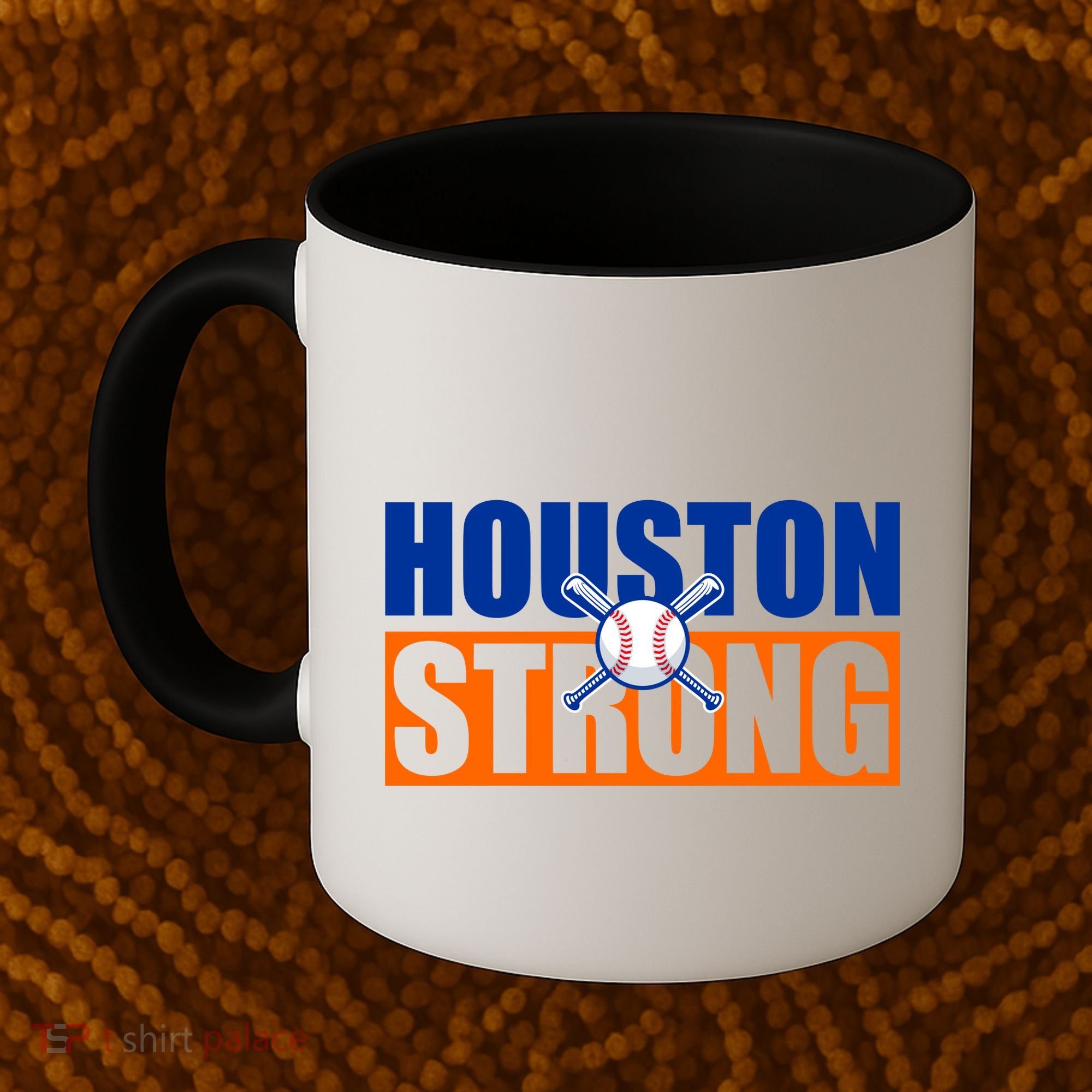 Houston Strong Baseball Bats Logo Coffee Mug
