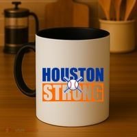 Houston Strong Baseball Bats Logo Coffee Mug thumb 4