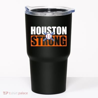 Houston Strong Baseball Bats Logo Tumbler