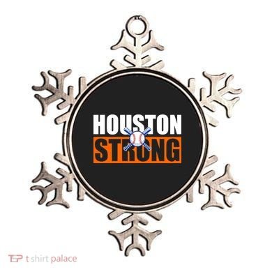Houston Strong Baseball Bats Logo Ornament