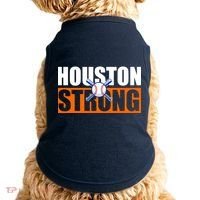 Houston Strong Baseball Bats Logo Doggie Tank thumb 0