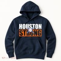Houston Strong Baseball Bats Logo Hoodie thumb 0