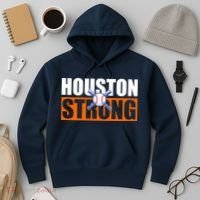 Houston Strong Baseball Bats Logo Hoodie thumb 3