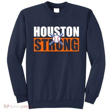 Houston Strong Baseball Bats Logo Sweatshirt