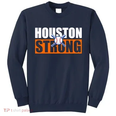 Houston Strong Baseball Bats Logo Sweatshirt
