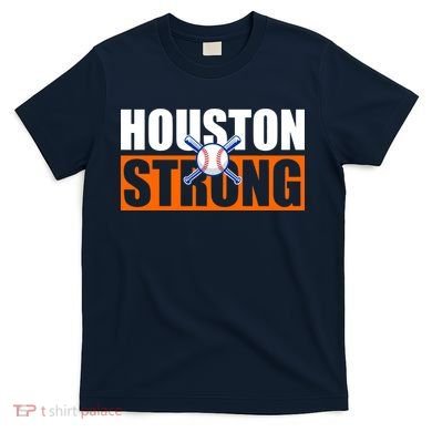Houston Strong Baseball Bats Logo T-Shirt