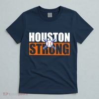 Houston Strong Baseball Bats Logo T-Shirt thumb 5
