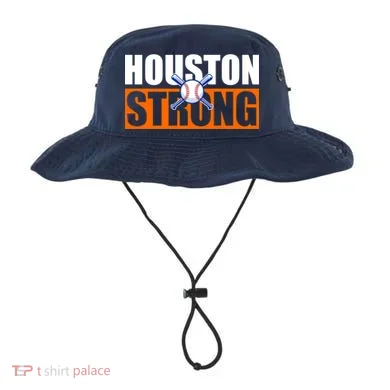 Houston Strong Baseball Bats Logo Bucket Hat