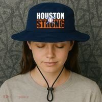 Houston Strong Baseball Bats Logo Bucket Hat thumb 3