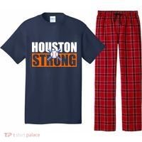 Houston Strong Baseball Bats Logo Pajama Set thumb 0