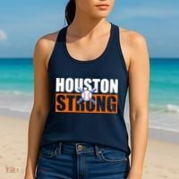 Houston Strong Baseball Bats Logo Women's Tank Top thumb 2