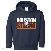 Houston Strong Baseball Bats Logo Toddler Hoodie thumb 0