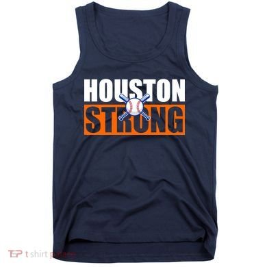 Houston Strong Baseball Bats Logo Tank Top
