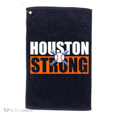 Houston Strong Baseball Bats Logo Golf Towel