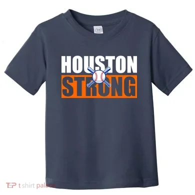 Houston Strong Baseball Bats Logo Toddler T-Shirt