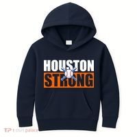 Houston Strong Baseball Bats Logo Kids Hoodie thumb 0