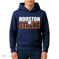 Houston Strong Baseball Bats Logo Kids Hoodie thumb 4