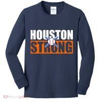 Houston Strong Baseball Bats Logo Kids Long Sleeve Shirt thumb 0