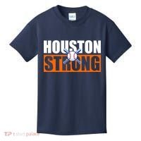 Houston Strong Baseball Bats Logo Kids T-Shirt thumb 0