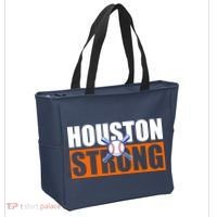 Houston Strong Baseball Bats Logo Tote Bag thumb 2