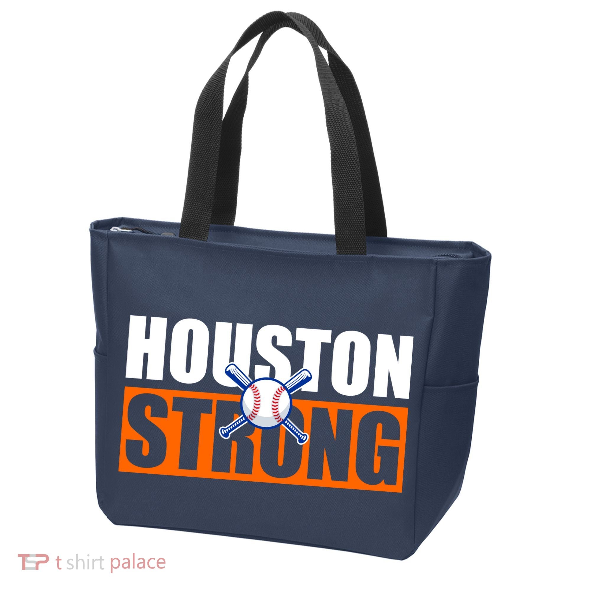 Houston Strong Baseball Bats Logo Tote Bag