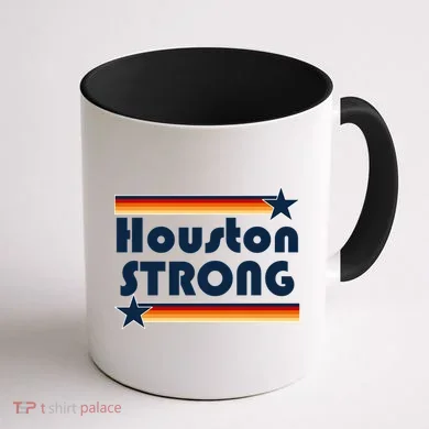 Houston Strong Baseball Star Logo Coffee Mug back