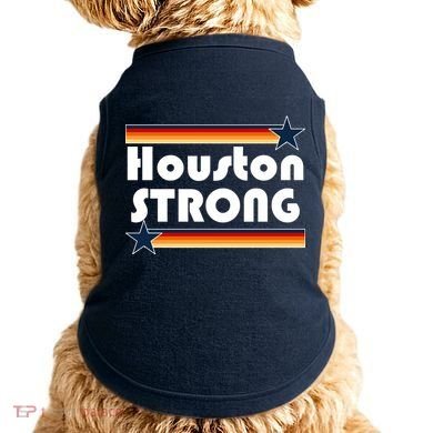 Houston Strong Baseball Star Logo Doggie Tank