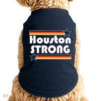 Houston Strong Baseball Star Logo Doggie Tank thumb 0