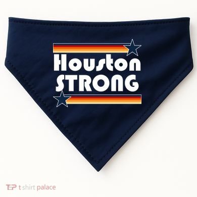 Houston Strong Baseball Star Logo USA-Made Doggie Bandana