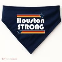 Houston Strong Baseball Star Logo USA-Made Doggie Bandana thumb 0