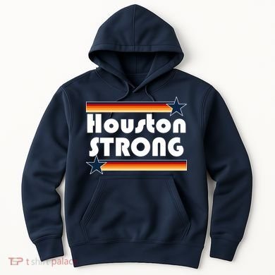 Houston Strong Baseball Star Logo Hoodie
